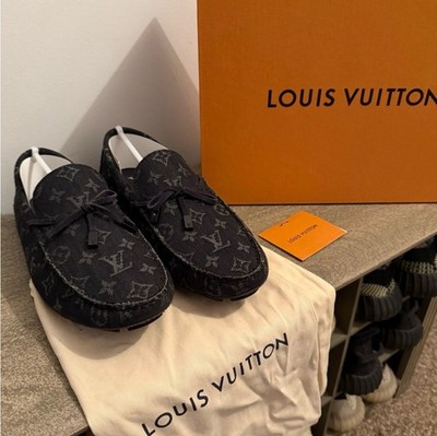 Size 9UK-10US Louis Vuitton Two Tone Monogram Leather Driver