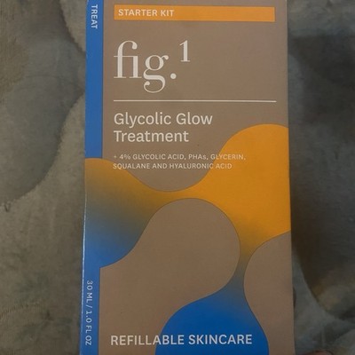 Fig.1 Glycolic Glow Treatment   4% Glycolic Acid Face Exfoliant, Exfoliating