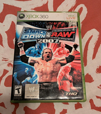 THQ WWE SmackDown vs. Raw 2007 Xbox 360 CIB!