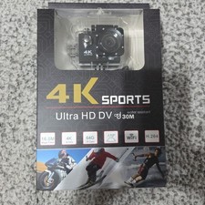 4K SPORTS Ultra HD DV Action Camera 16MP 4K Wi  Fi Water-Resistant 2" LCD