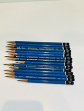 Lot of 15 Staedtler Mars Lumograph Sketching Pencils 2H - 9H Hardness