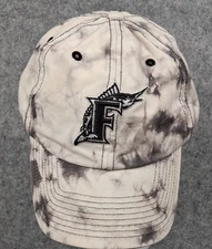 Vintage MLB Florida Marlins Twins Enterprise Tie Dye Dad Snapback Hat