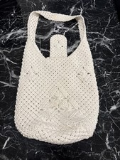 VINTAGE WHITE CROCHET PURSE
