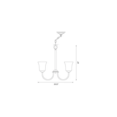 Designers Fountain D278M-5CH Bronson 5 Light 20"W Chandelier - Black - Picture 2 of 6