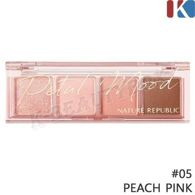 NATURE REPUBLIC Daily Basic Palette 2,4g #05 Peach Pink Daily Eye Shadow Kbeauty