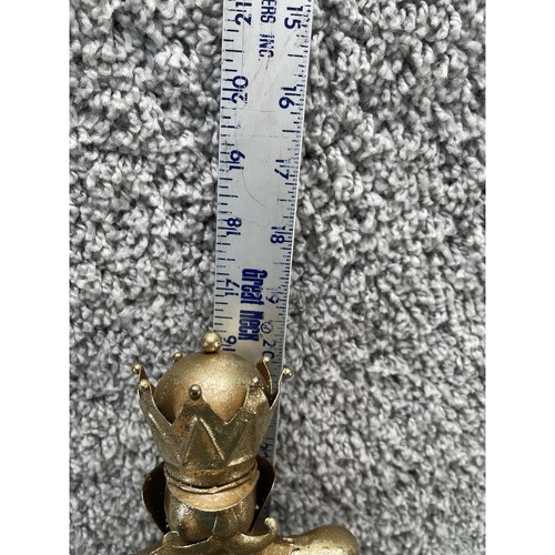 Gold Nussknacker Figur 16 cm groß Weihnachten Ferienhaus Dekoration - Bild 9 von 10