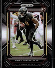 2023 Panini Prizm Black Brian Robinson Jr. Rookie Commanders #PB-23