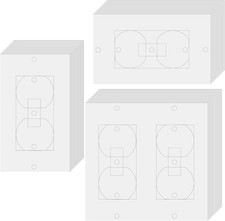 30 Pcs Electrical Outlet Insulation Pads, Insulators and Draft White