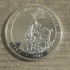 1 Oz, 9999AG Silver $1 East Caribbean States Queen Elizabeth Battle 1945