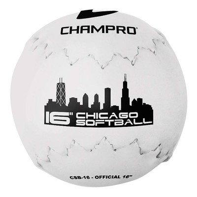 Champro Chicago Softball White 16-Inch Csb-16