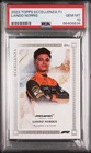 2023 Topps Eccelenza Formula 1 Lando Norris Portrait PSA 10