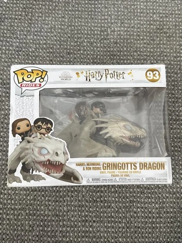 Funko Pop! Rides: Harry Potter #93 Hermione, & Ron Riding Gringgotts Dragon