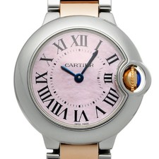 CARTIER Ballon Bleu De Cartier 28Mm W6920034 Pink Unisex Used Watch #31010 6
