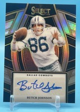 BUTCH JOHNSON 2023 PANINI SELECT SILVER PRIZM AUTOGRAPH AUTO