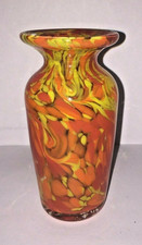Vintage Hand Blown Glass Swirl Flower Vase British Virgin Islands