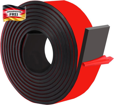 Selbstklebende Gummistreifen 25mm x 5mm für Abdichtung Bodenschutz & Dämpfung