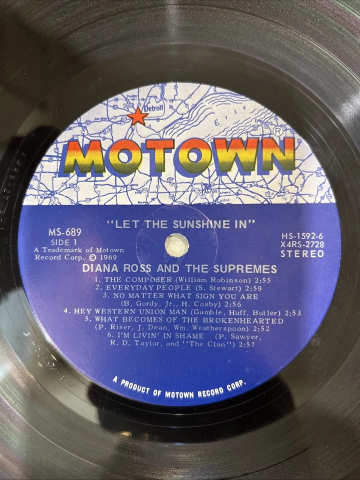 Diana Ross and The Supremes Let The Sunshine In Vinyl LP US Import - Rare MS689 - Image 3 of 3