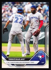 Vladimir Guerrero Ernie Clement Blue Jays Postseason Ticket 2025 Topps NOW #744