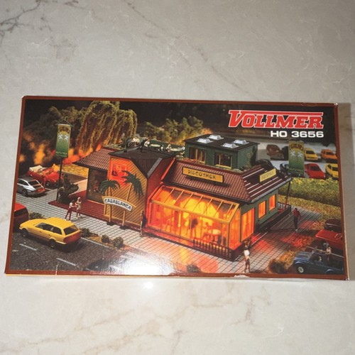 Kit de construcción comercial discoteca Vollmer HO 1:87 3656 plástico iluminado | Condition: New