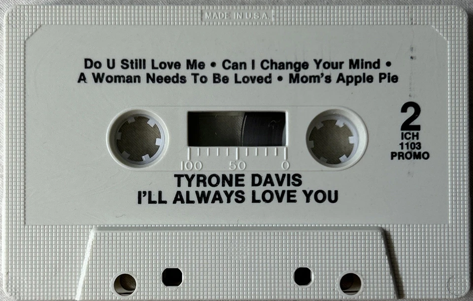 Tyrone Davis - I’ll Always Love You Open Cassette Tape 1991 Ichiban Funk Soul Foto 3 de 4