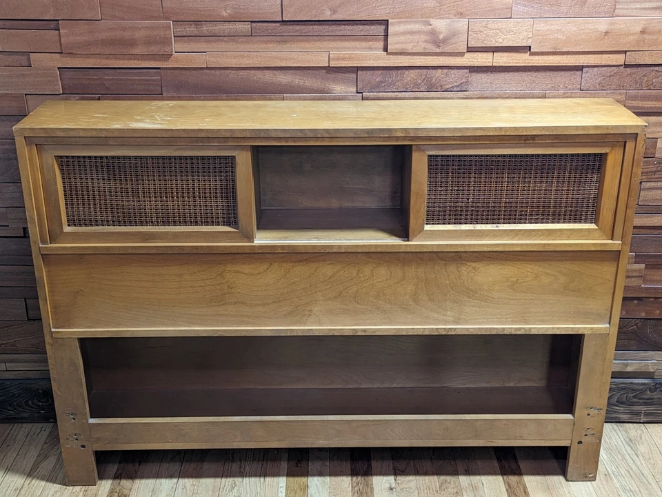 Muebles Russell Wright para Conant Ball MCM - Cabecero para cama completa Foto 2 de 4