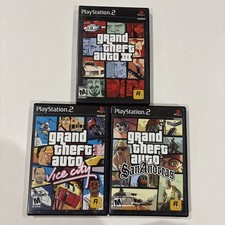 Grand Theft Auto The Trilogy PS2 Box Set GTA 3 Vice City San Andreas Liberty