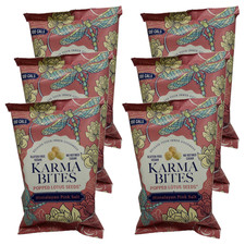 Image of 6 x Karma Bites ~ Popped Lotus Seeds ~ Himalayan Pink Salt Flavour ~ 25g ~ Vegan