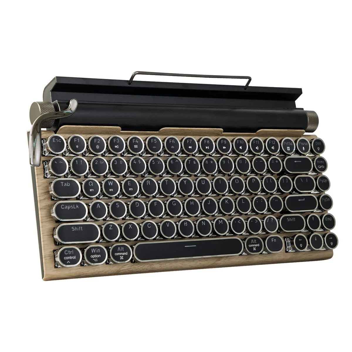 Adventurers Retro Bluetooth 5.0  Typewriter Keyboard 83 Keys