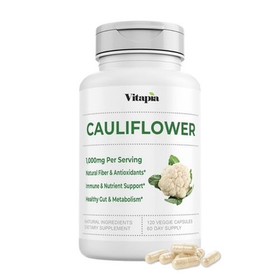 Organic Cauliflower Powder Supplement for Digestion, Energy & Antioxidants -