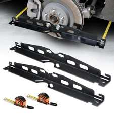 2-Pack Wheel Alignment Plates Tool Kit with Measuring Tapes, Car Toe Plates W...
