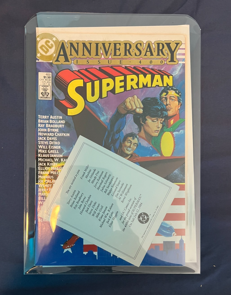 Superman Anniversary Issue #400 DC Comics October 1984 w/ Original