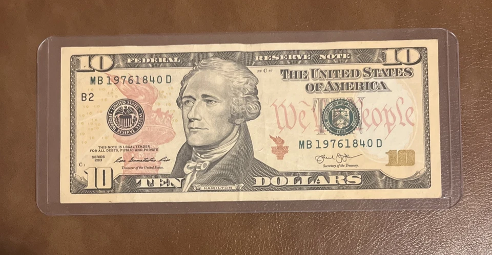4/18/1976 Birthday / Anniversary Date Note April 18th 1976 $10 Ten Dollar Bill - Image 2 of 4