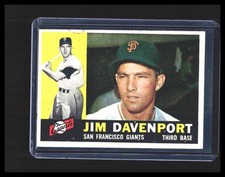 1960 Jim Davenport - Topps Vintage #154 San Francisco Giants 