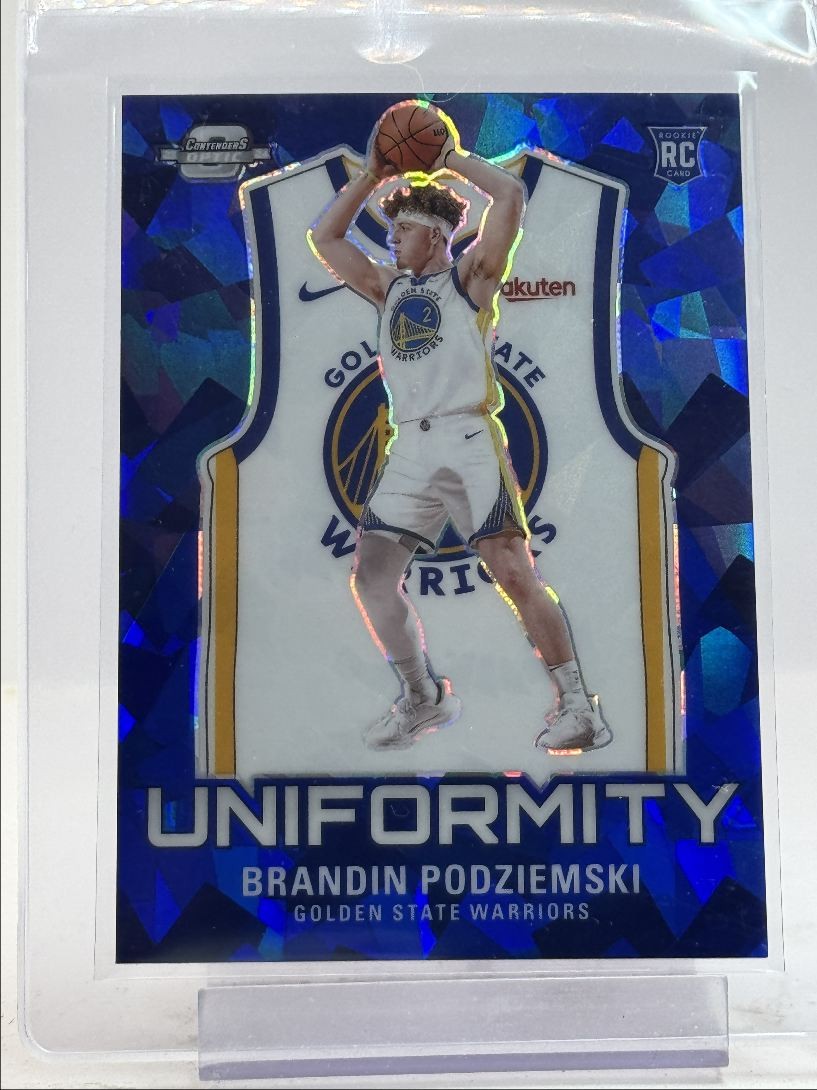 BRANDIN PODZIEMSKI 2023-24 CONTENDERS OPTIC BLUE ICE UNIFORMITY RC 75/75 Q3244