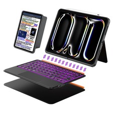 iPad Pro 13 inch Case with Keyboard M5 2025, M4 2024 , Flex Magnetic Detacha...