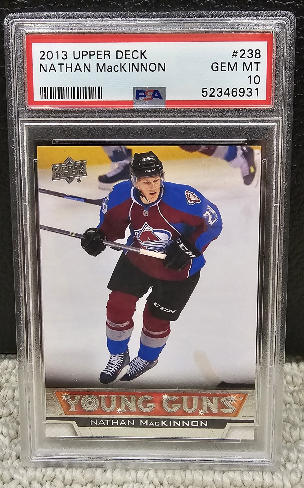 2013/14 UD Young Guns Nathan MacKinnon #238 PSA 10 Gem Mt! 🔥🔥🔥