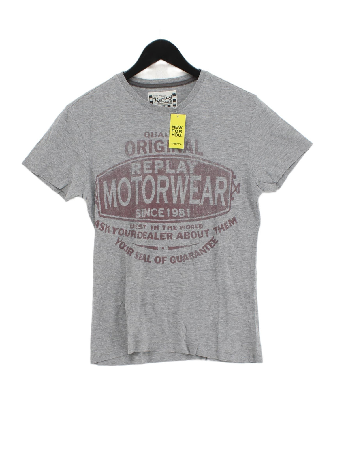 ALTRA Replay T Shirt Uomo M Grigio Grafica 100% Altro Basic