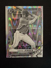 2021 Bowman Draft - Chrome Carter Jensen  Black & White RayWave Refractor