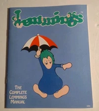 Lemmings Manual by Psygnosis Vintage Game Booklet 1991. Paperback Book. No CD.