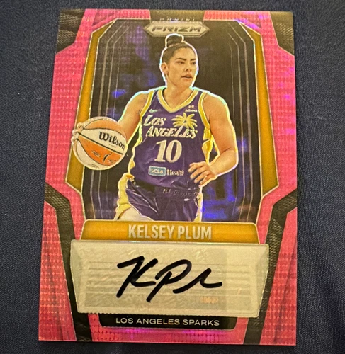 Panini 2025 Prizm WNBA Signatures Kelsey Plum Pink Prizm Auto /35 SG-KP