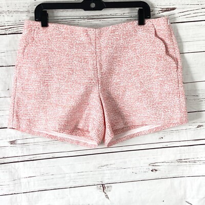 Southern Tide Shorts Women s 12 Shell Pink Kait Scalloped Tweed