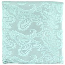 New Brand Q Men's micro fiber Pocket Square Hankie Only paisley Green formal