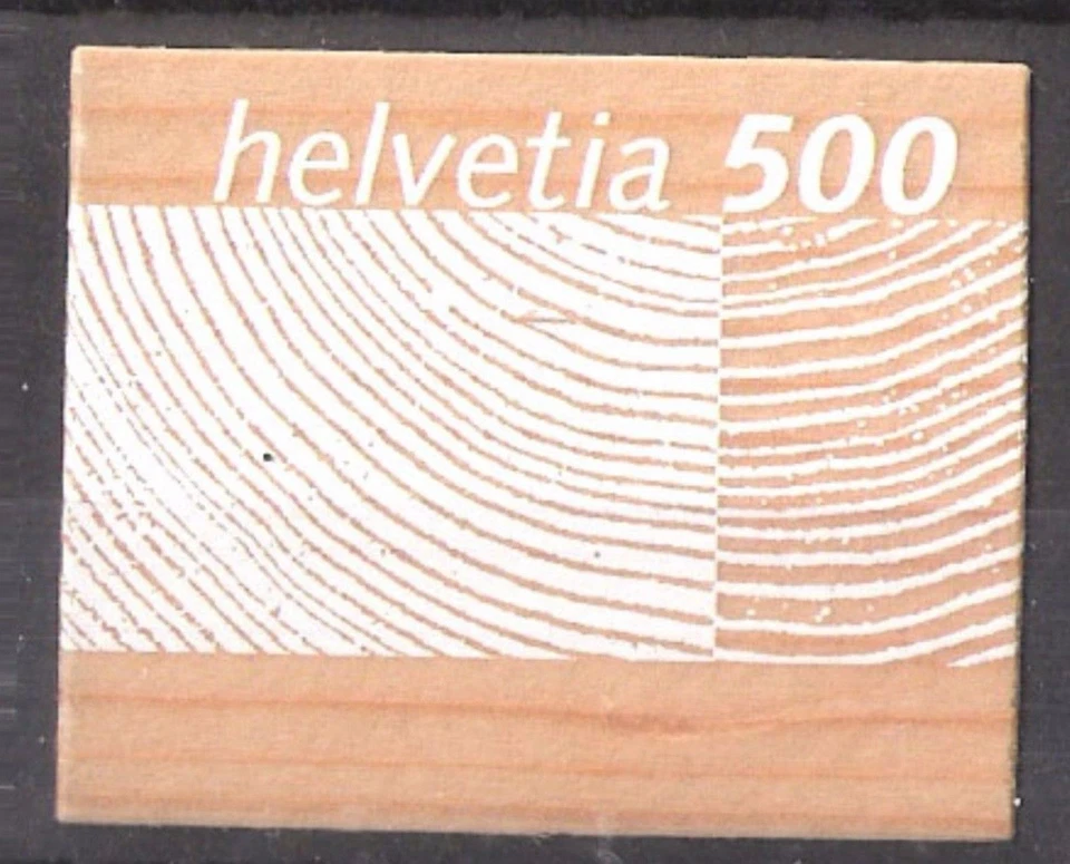 Switzerland - "TIMBER ~ SWISS WOOD INDUSTRY" Special Wooden Stamp 2004 - Image 4 of 4