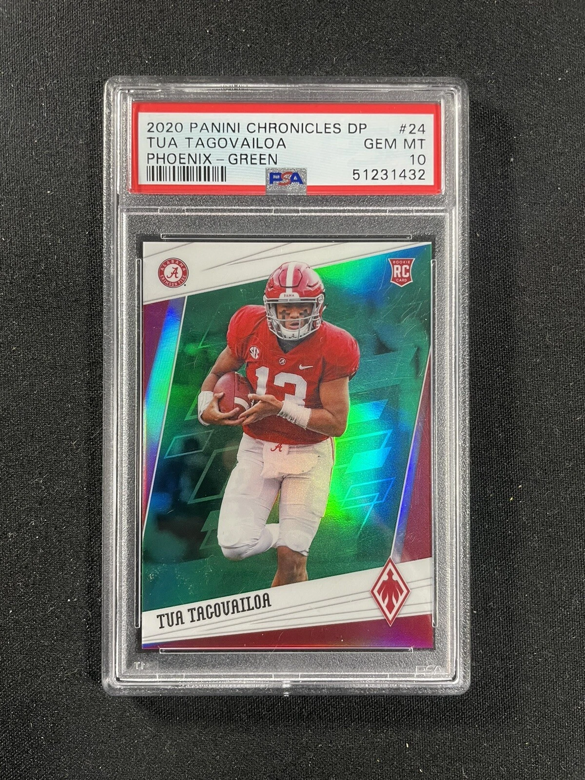 Tua Tagovailoa Panini Chronicles Draft Picks Phoenix #24 Green