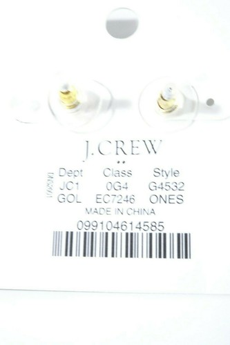 J.Crew Women's KnotStud Earrings NWT 22.50 EC726 Lee Angel Cabochon Earrings - Picture 5 of 6
