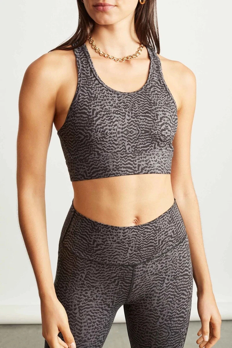 NWT Varley Berkeley Sports Bra Grey Zebra Size XS