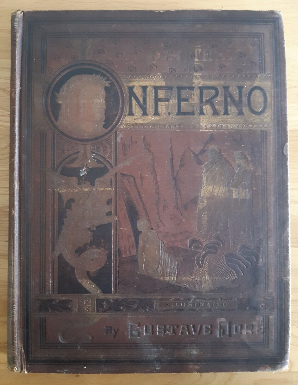 Dantes Inferno Dante Alighieri 1885 Illustrated -  in 2023