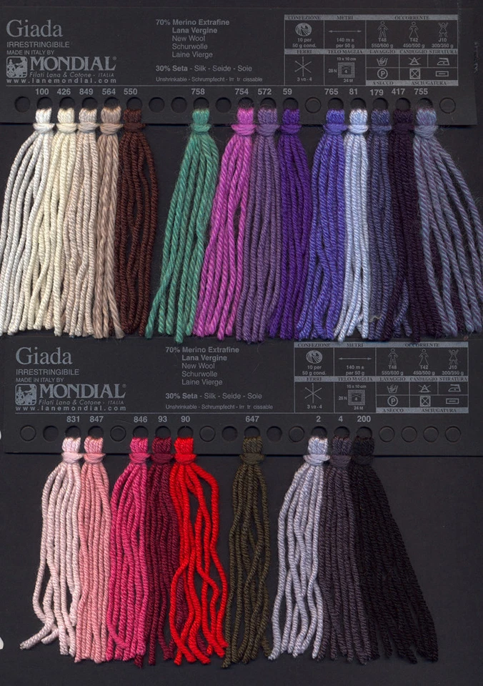 GIADA MONDIAL feinste deluxe Merino-Seide Wolle Merinowolle Silk Seta Soie 754 - Bild 3 von 3