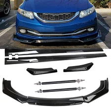 Front Bumper Lip Chin Spoiler Splitter Body Kit For Chevrolet Malibu Side Skirt