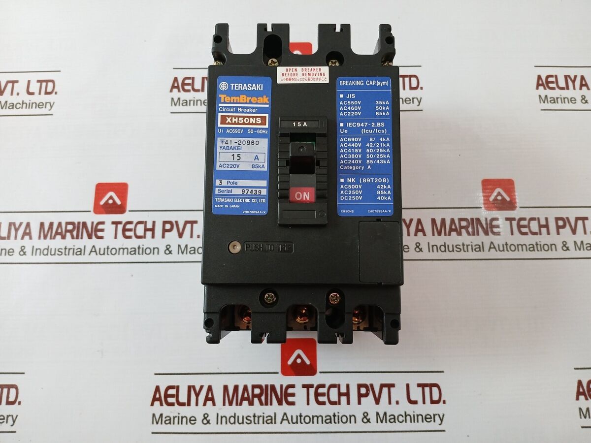 Terasaki Electric XH50NS TemBreak 3 Pole Circuit Breaker Terasaki Electric XH50NS TemBreak 3 Pole Circuit Breaker